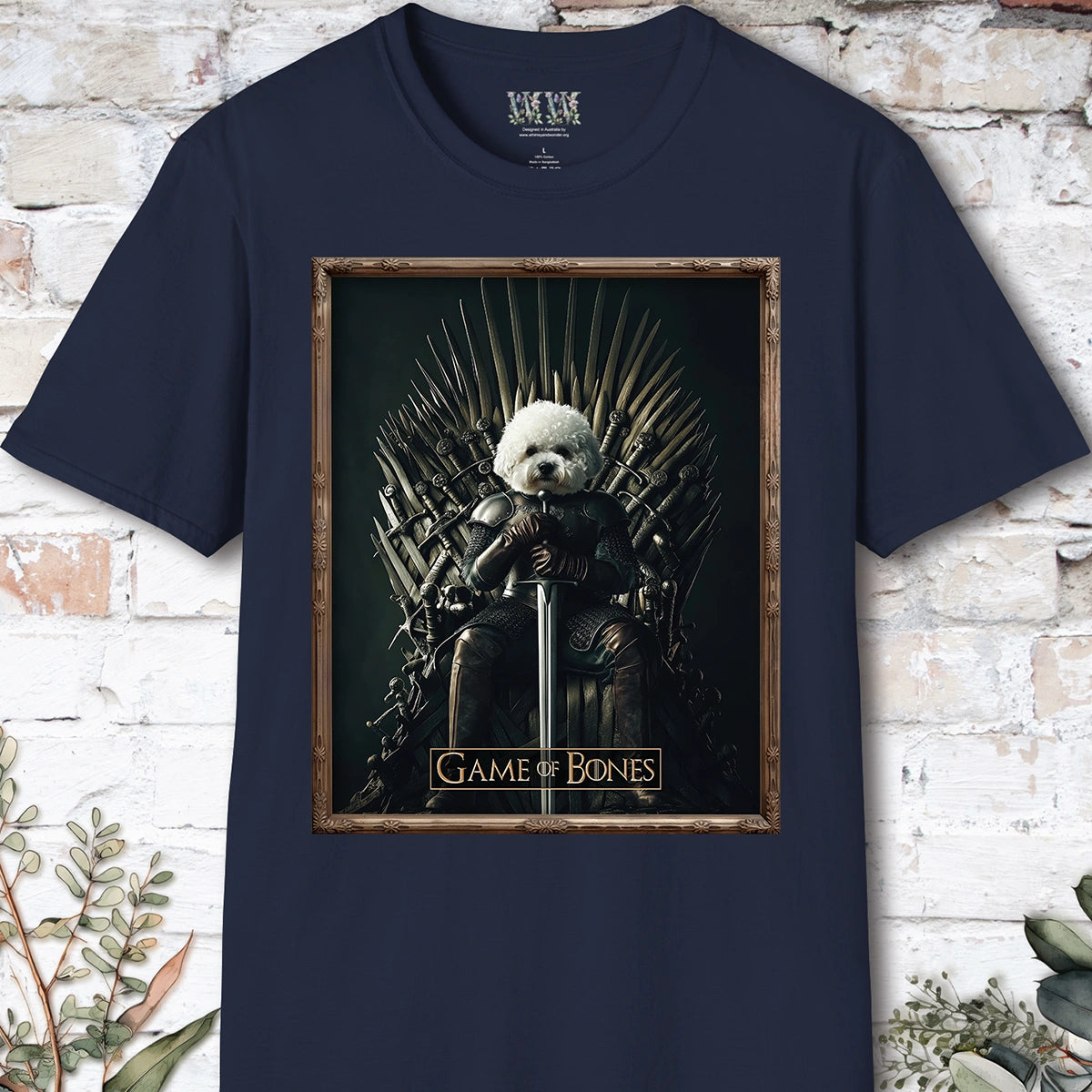 Bichon Frise Game of Bones, Unisex T shirt