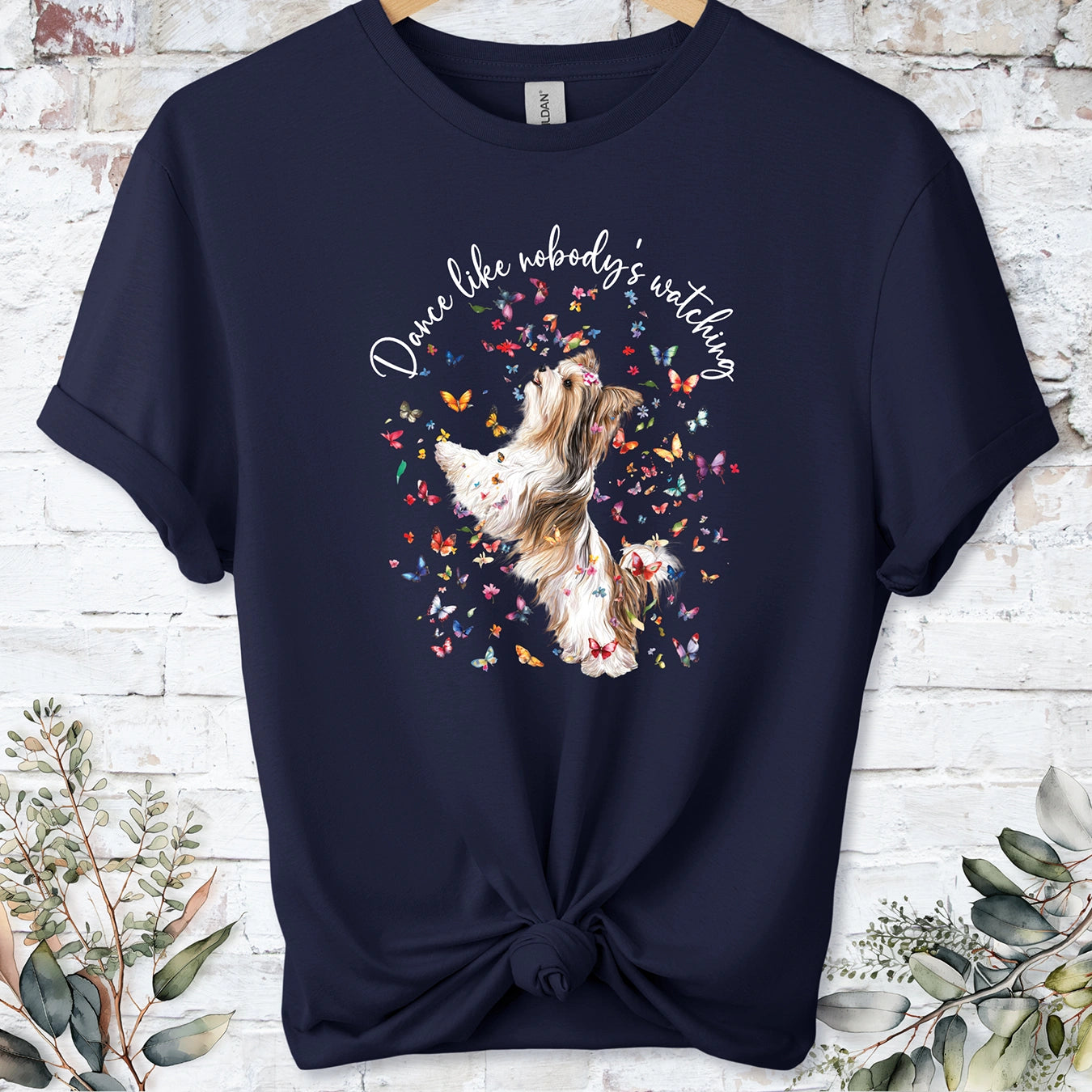 Biewer Terrier #1 "Dance like nobody's watching" unisex T shirt