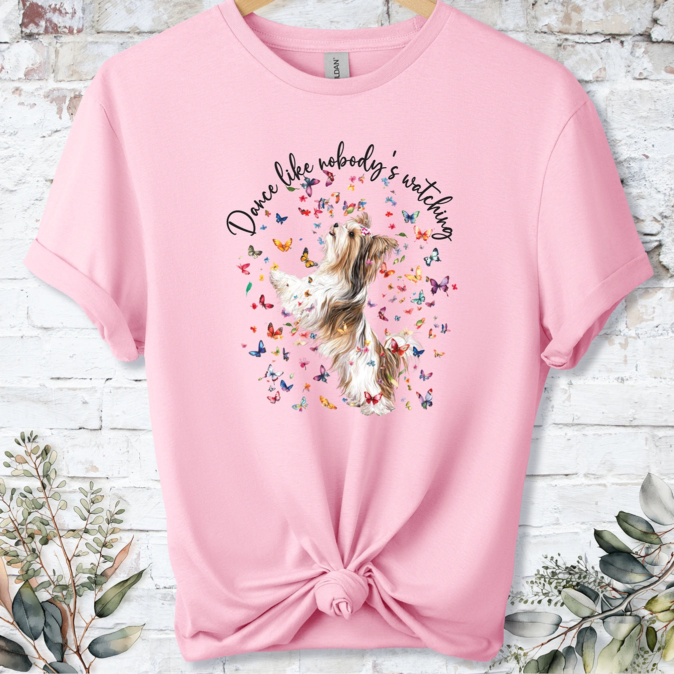 Biewer Terrier #1 "Dance like nobody's watching" unisex T shirt