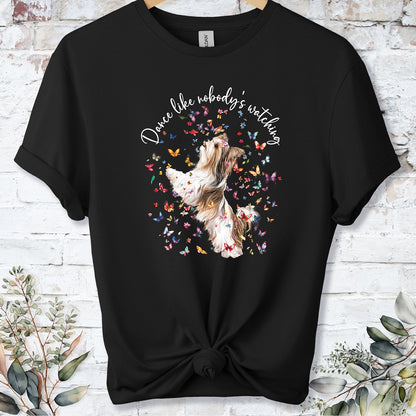 Biewer Terrier #1 "Dance like nobody's watching" unisex T shirt