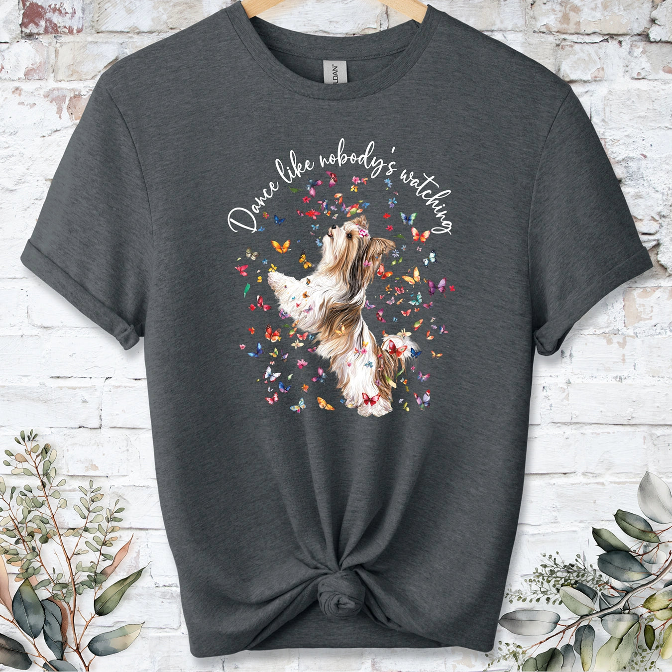 Biewer Terrier #1 "Dance like nobody's watching" unisex T shirt