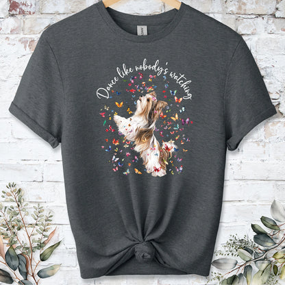 Biewer Terrier #1 "Dance like nobody's watching" unisex T shirt