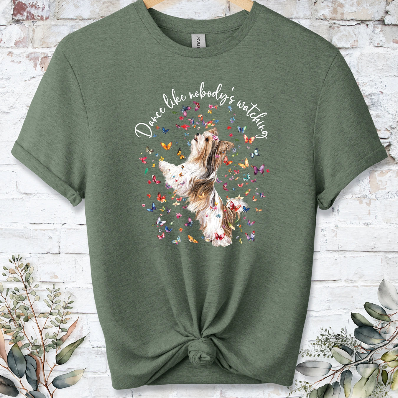 Biewer Terrier #1 "Dance like nobody's watching" unisex T shirt