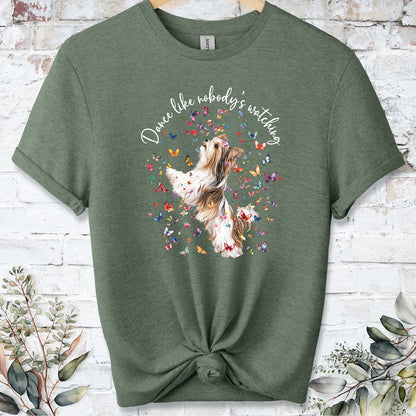 Biewer Terrier #1 "Dance like nobody's watching" unisex T shirt
