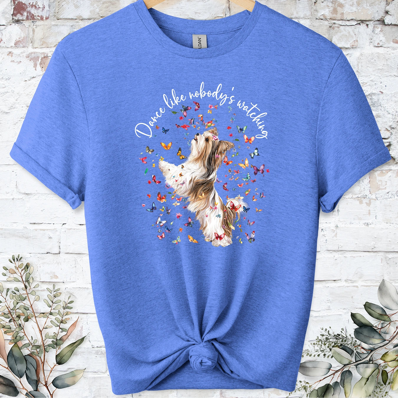 Biewer Terrier #1 "Dance like nobody's watching" unisex T shirt
