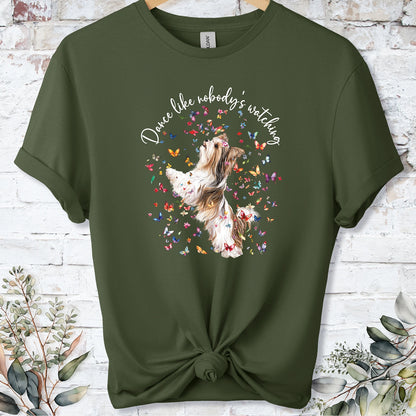 Biewer Terrier #1 "Dance like nobody's watching" unisex T shirt