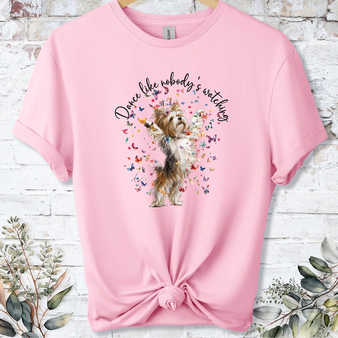Biewer Terrier #2 "Dance like nobody's watching" unisex T shirt