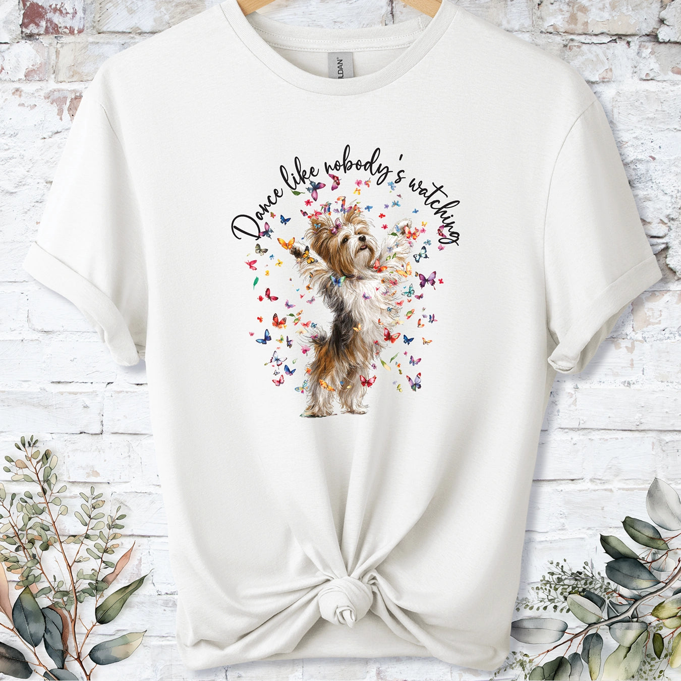 Biewer Terrier #2 "Dance like nobody's watching" unisex T shirt