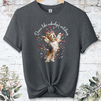 Biewer Terrier #2 "Dance like nobody's watching" unisex T shirt