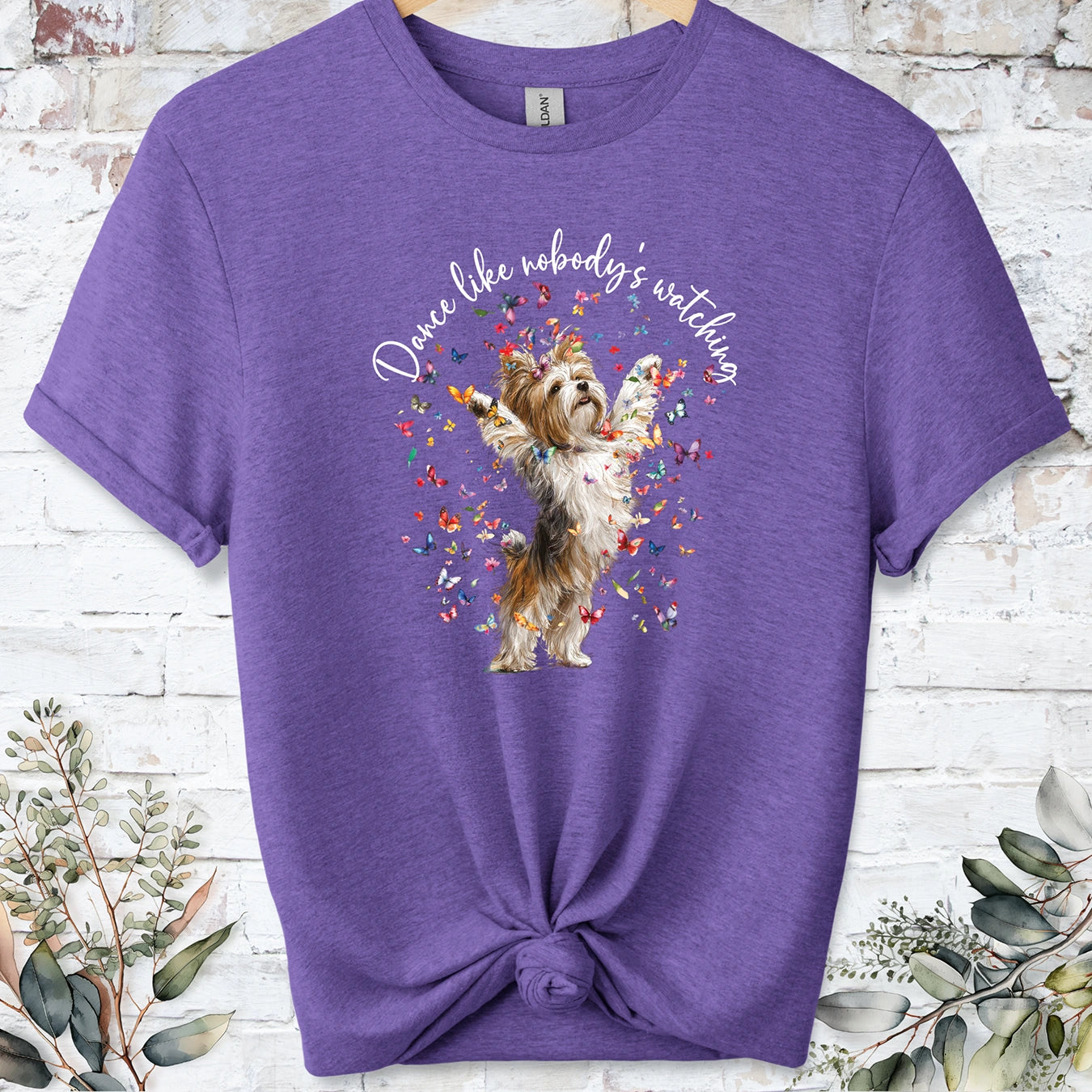 Biewer Terrier #2 "Dance like nobody's watching" unisex T shirt