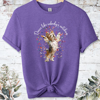 Biewer Terrier #2 "Dance like nobody's watching" unisex T shirt
