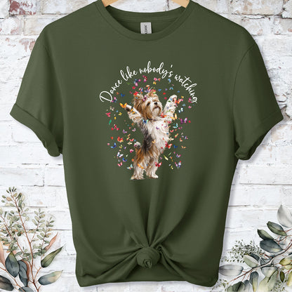 Biewer Terrier #2 "Dance like nobody's watching" unisex T shirt