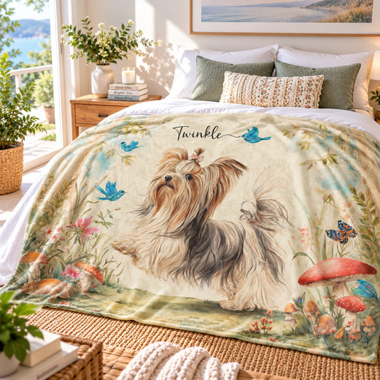 Biewer Terrier Personalised Blanket