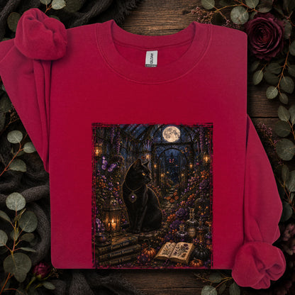 Black Cat #1 Conservatory, unisex Sweatshirt