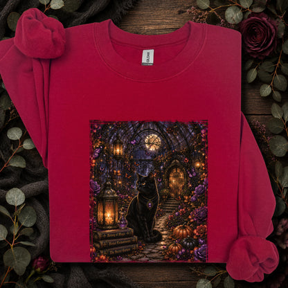 Black Cat #2 Conservatory, unisex Sweatshirt