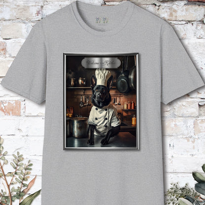 Black German Shepherd Chef Unisex T shirt