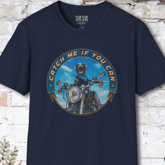 Black Labrador "Catch me  if you can" T-shirt