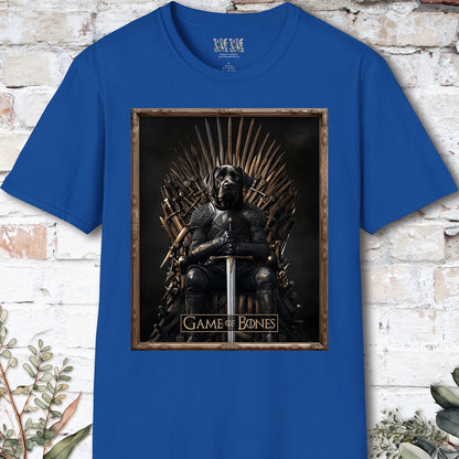 Black Labrador Game of Bones, Unisex T shirt