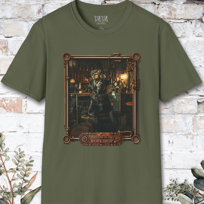 Steampunk Black Labrador Unisex T shirt
