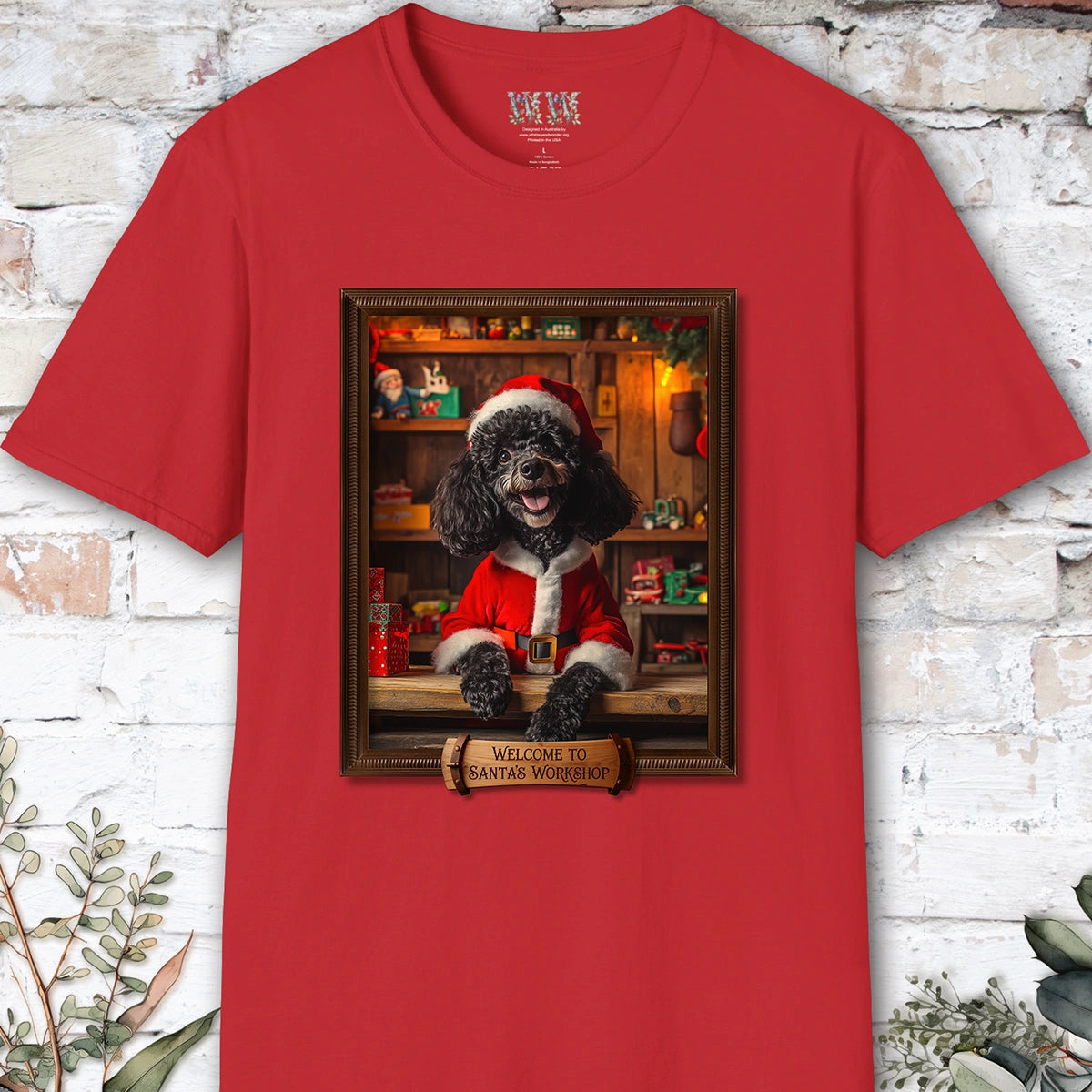 Poodle #1 Santa's Workshop Unisex T shirt
