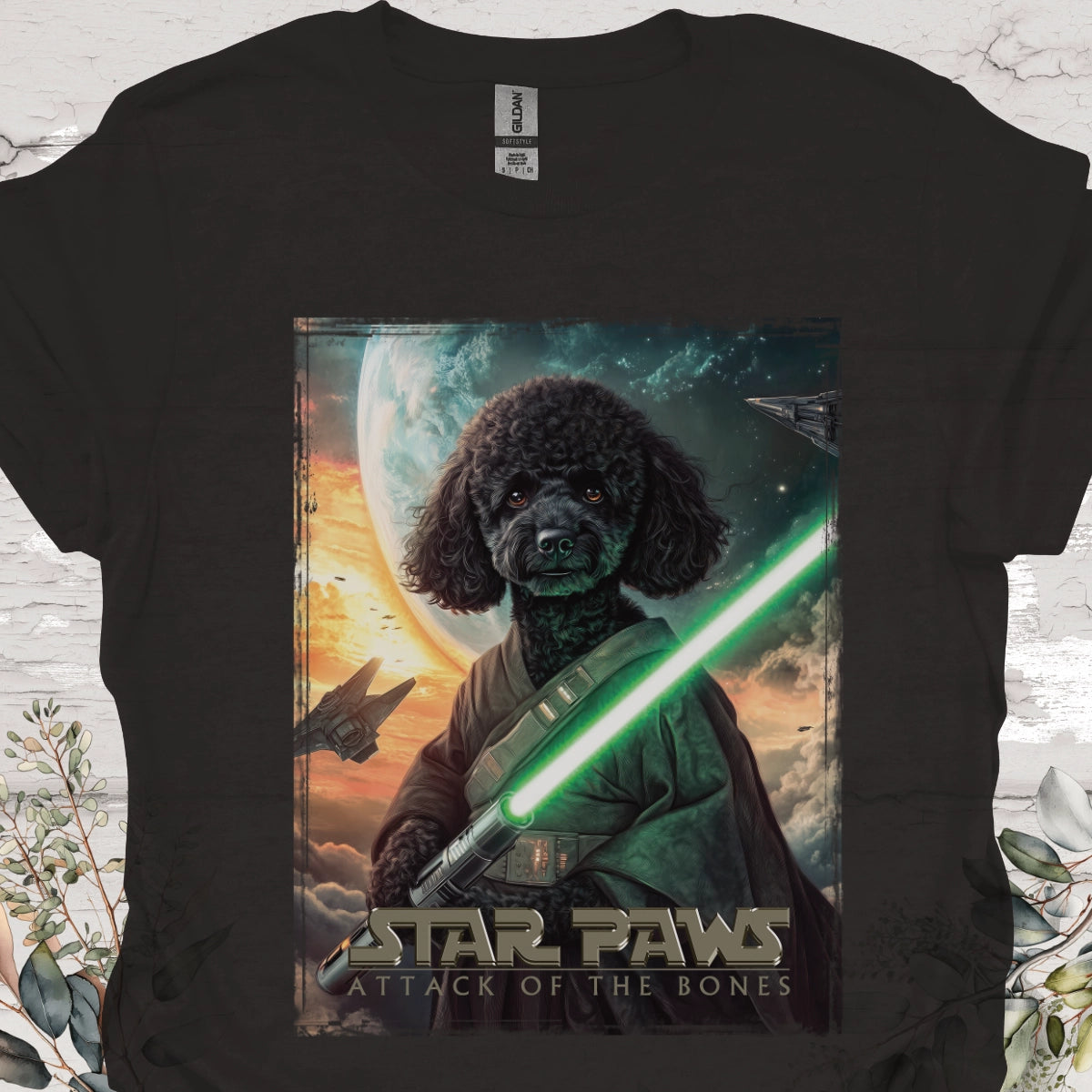 Poodle #2 Star Paws Unisex T shirt