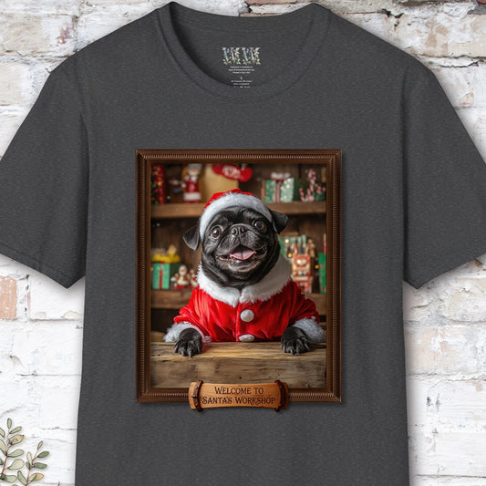 Pug #1 Santa's Workshop Unisex T shirt