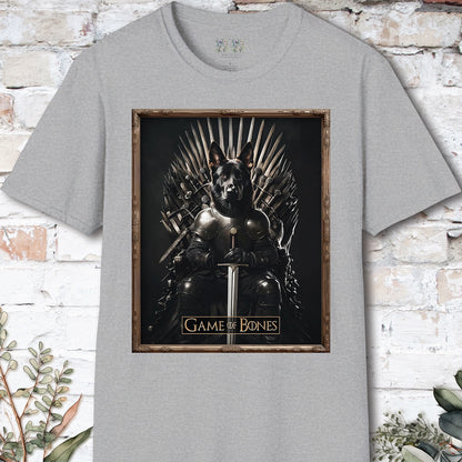 Black German Shepherd Game of Bones, Unisex T shirt