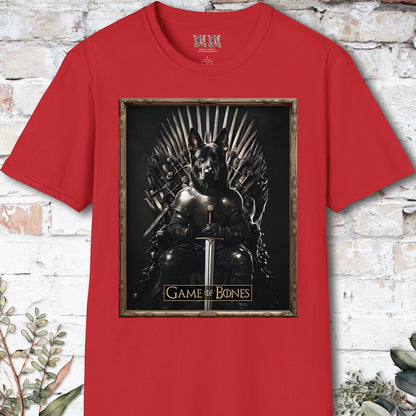 Black German Shepherd Game of Bones, Unisex T shirt