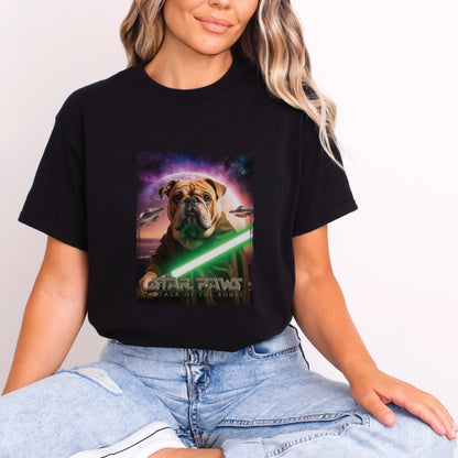 Black German Shepherd Star Paws Unisex T shirt