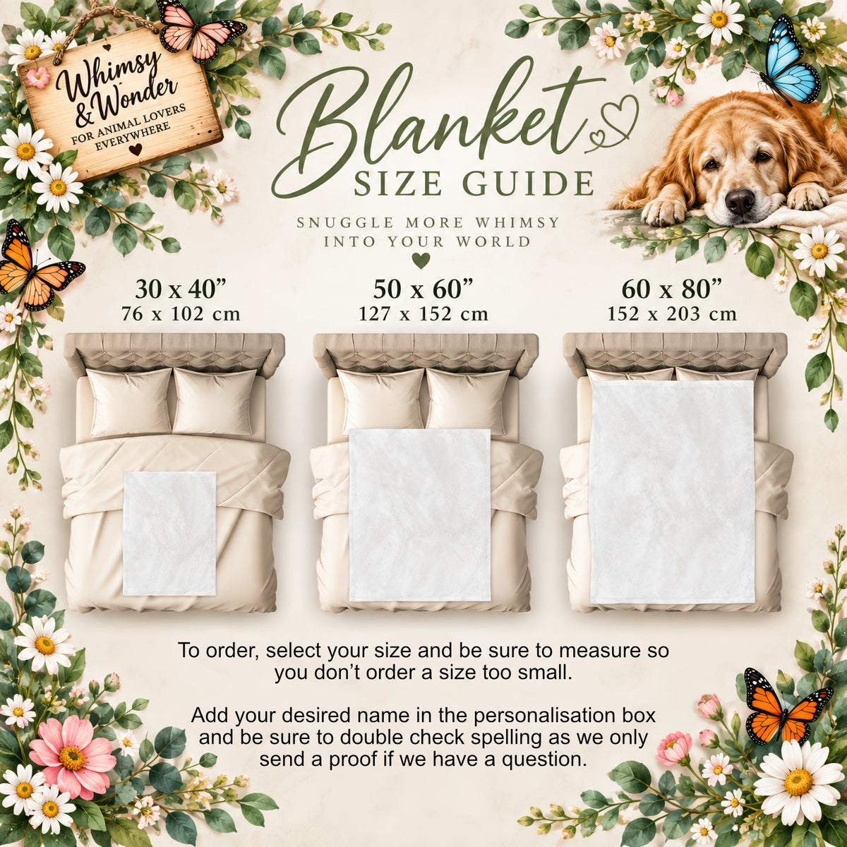 ANY DESIGN #4 Personalised Mystical Forest Blanket
