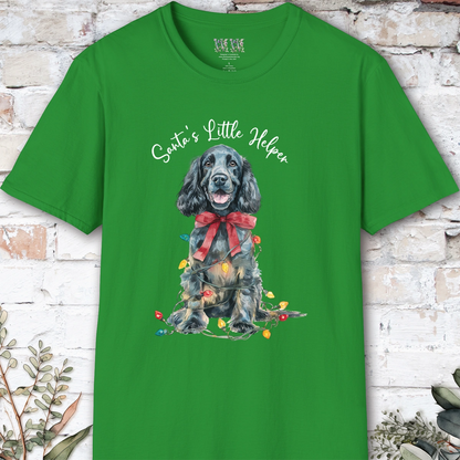 Blue Roan English Cocker Spaniel Santa's little helper. unisex T shirt