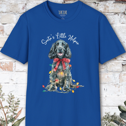 Blue Roan English Cocker Spaniel Santa's little helper. unisex T shirt