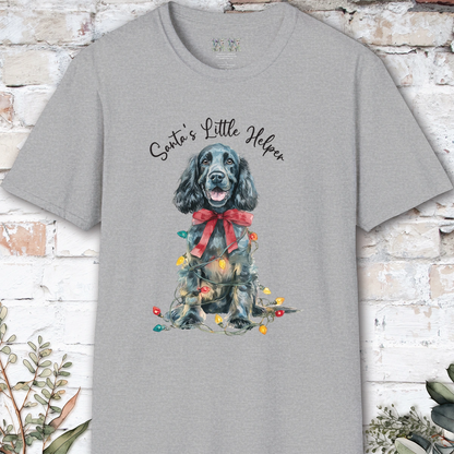 Blue Roan English Cocker Spaniel Santa's little helper. unisex T shirt