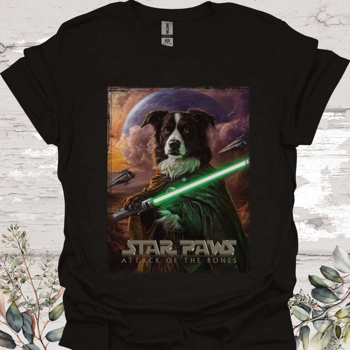 Border Collie #1 Star Paws Unisex T shirt