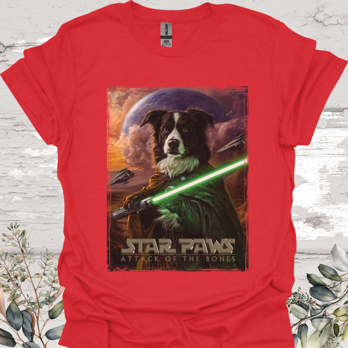 Border Collie #1 Star Paws Unisex T shirt