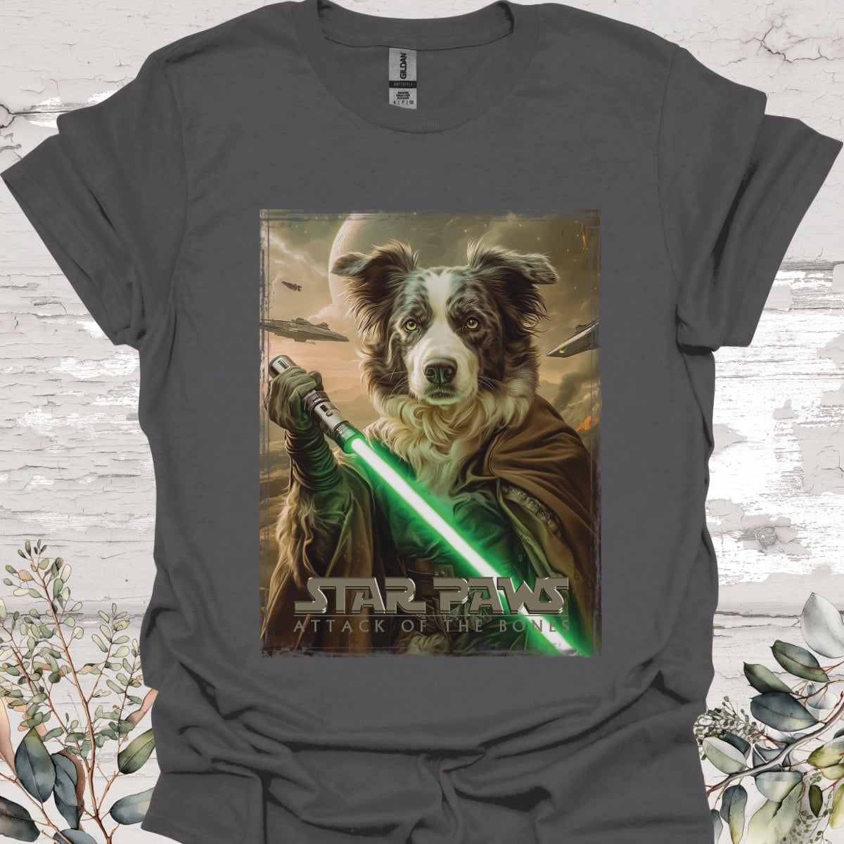 Border Collie #2 Star Paws Unisex T shirt