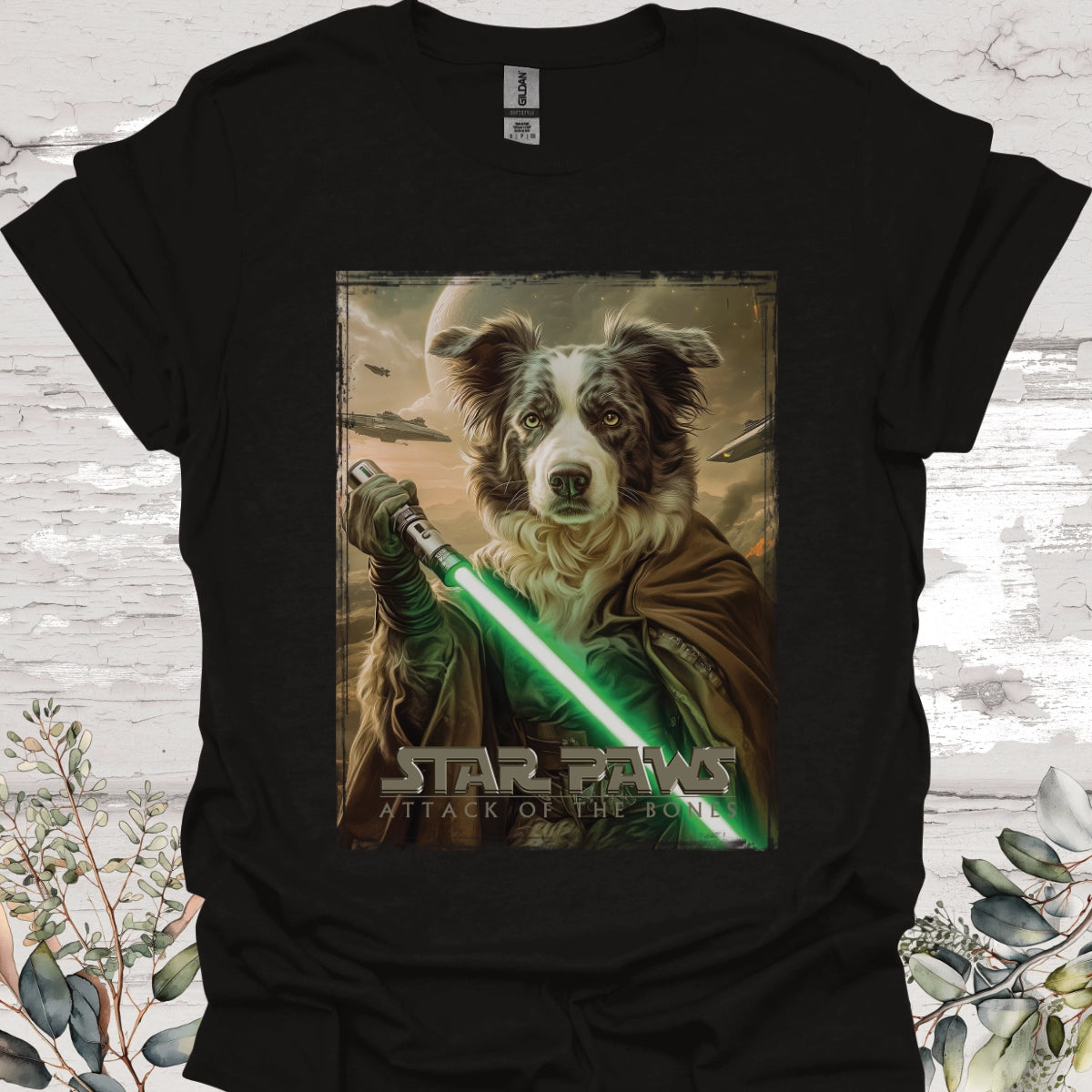 Border Collie #2 Star Paws Unisex T shirt