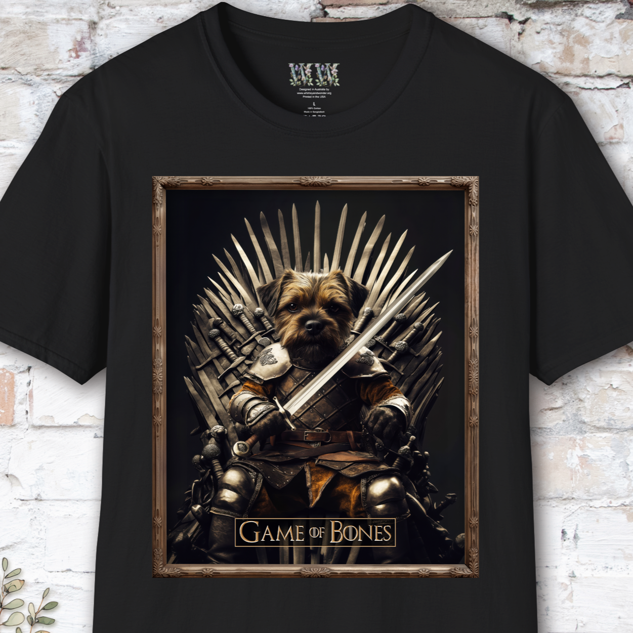 Border Terrier, Game of Bones, Unisex T shirt
