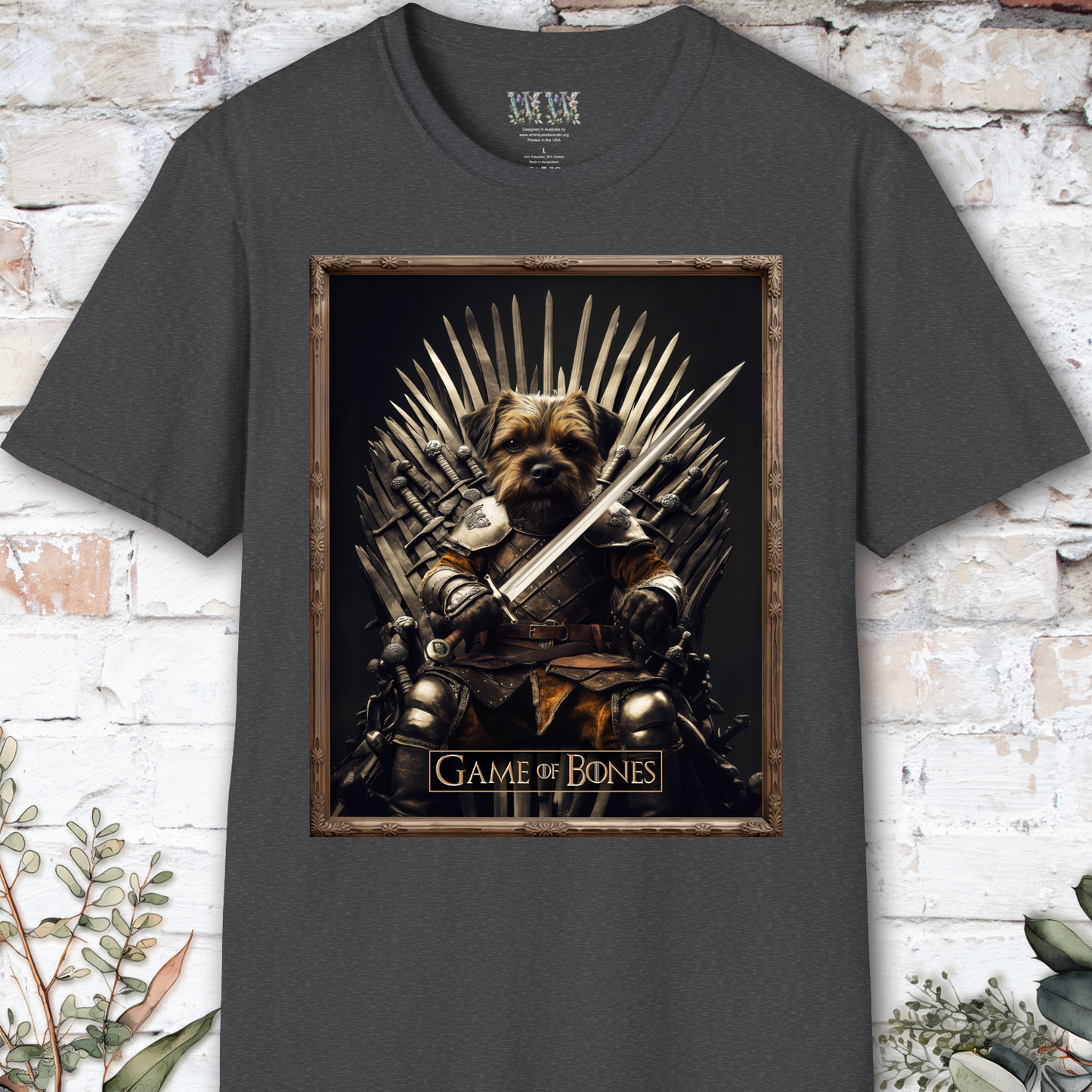 Border Terrier, Game of Bones, Unisex T shirt
