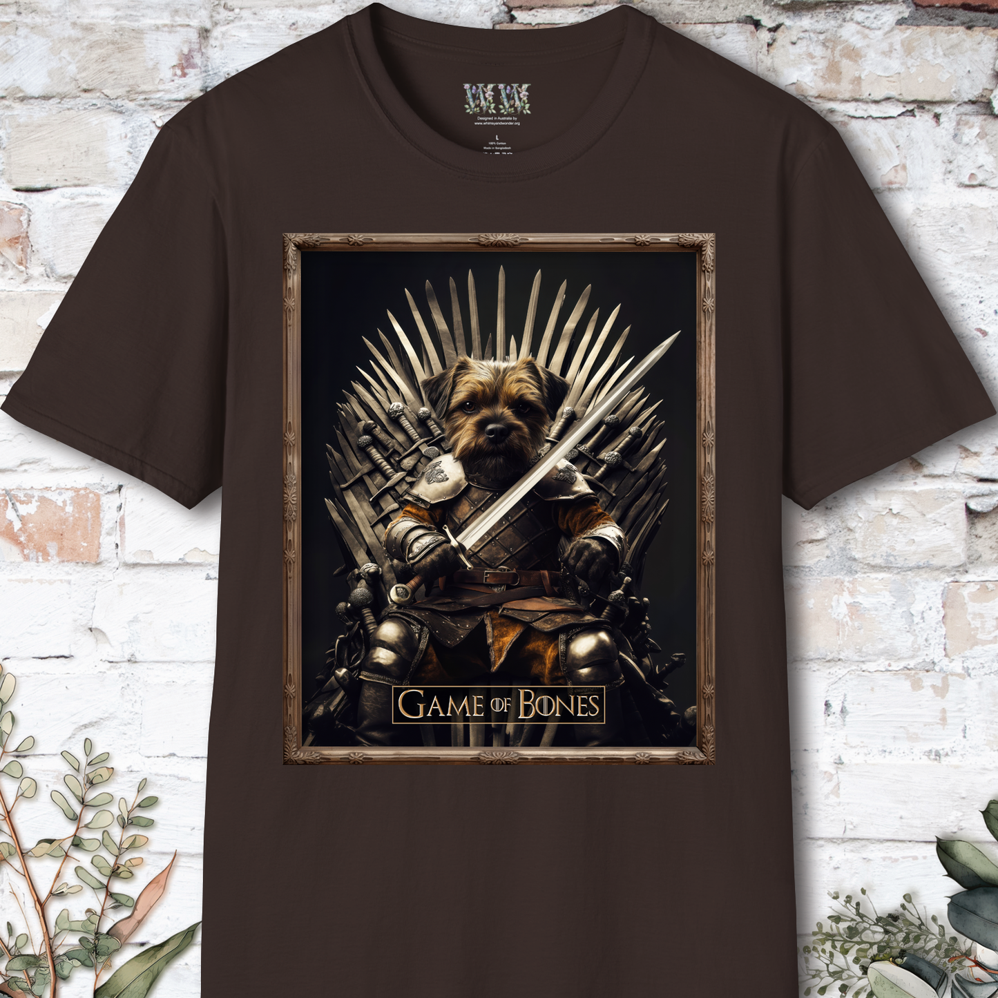 Border Terrier, Game of Bones, Unisex T shirt
