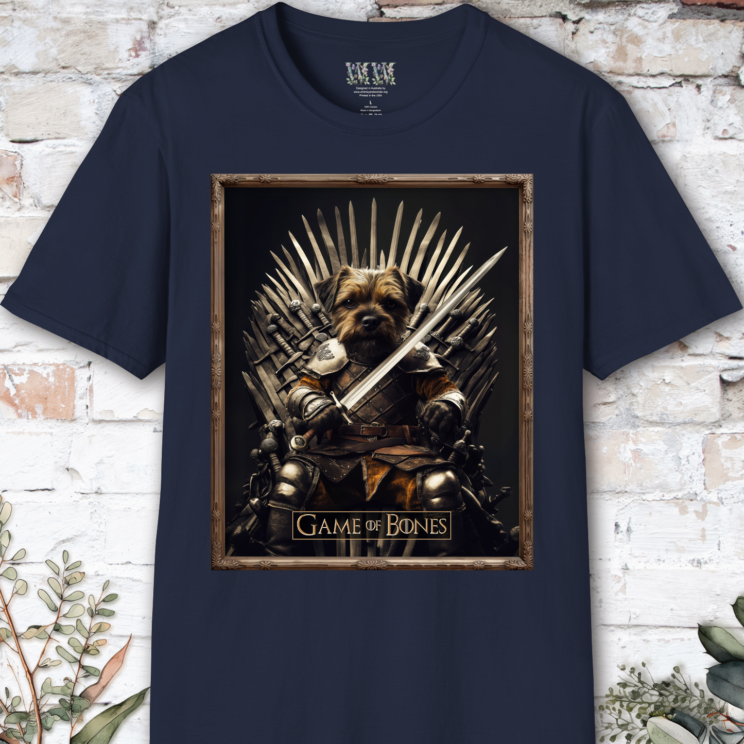 Border Terrier, Game of Bones, Unisex T shirt