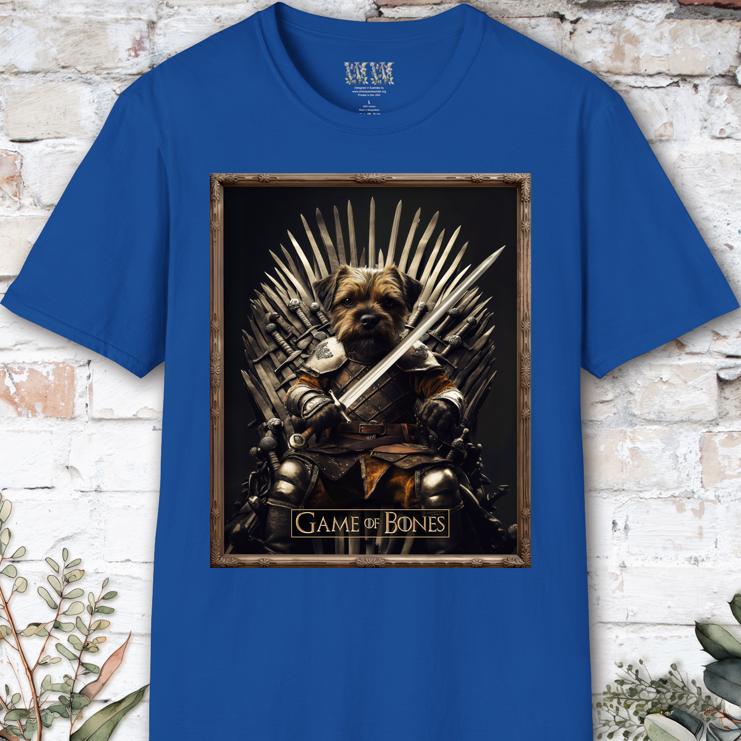 Border Terrier, Game of Bones, Unisex T shirt