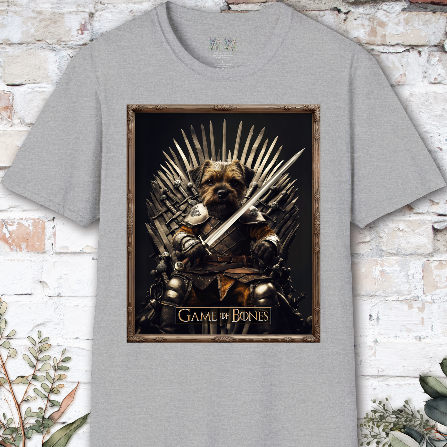 Border Terrier, Game of Bones, Unisex T shirt