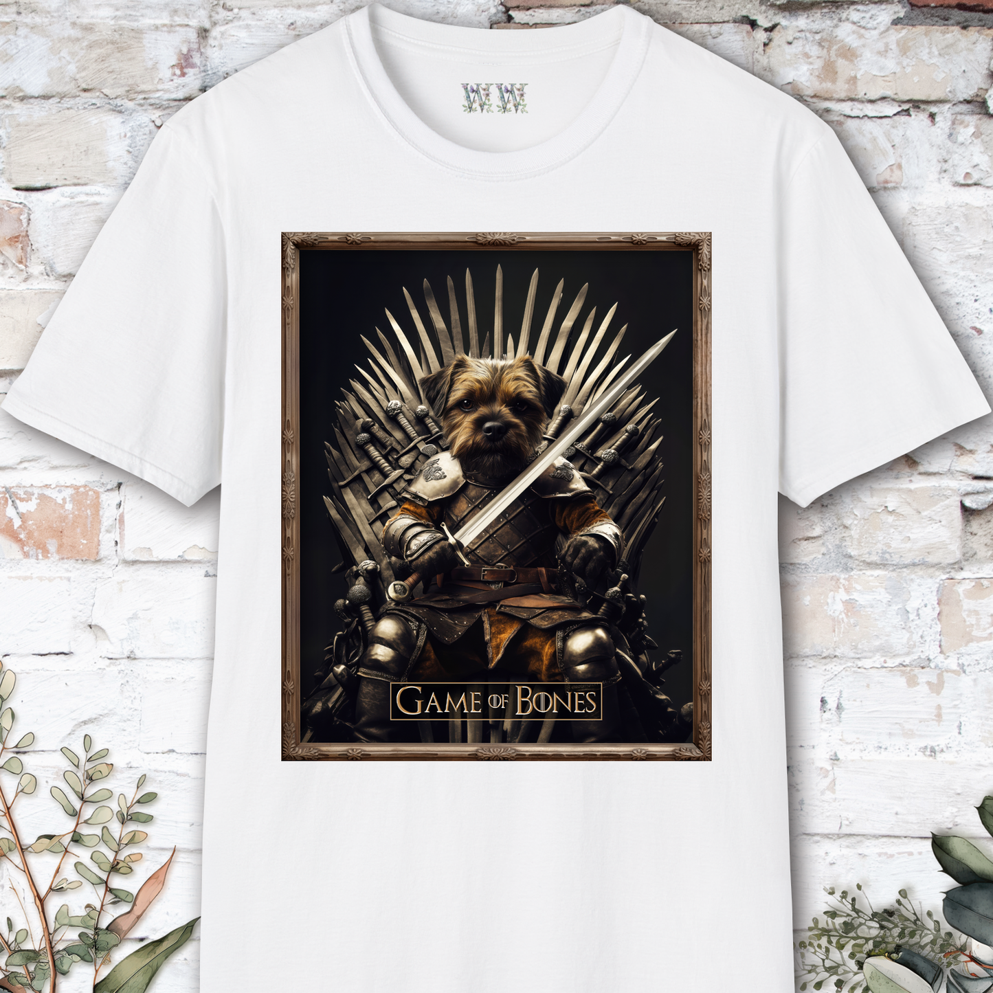 Border Terrier, Game of Bones, Unisex T shirt