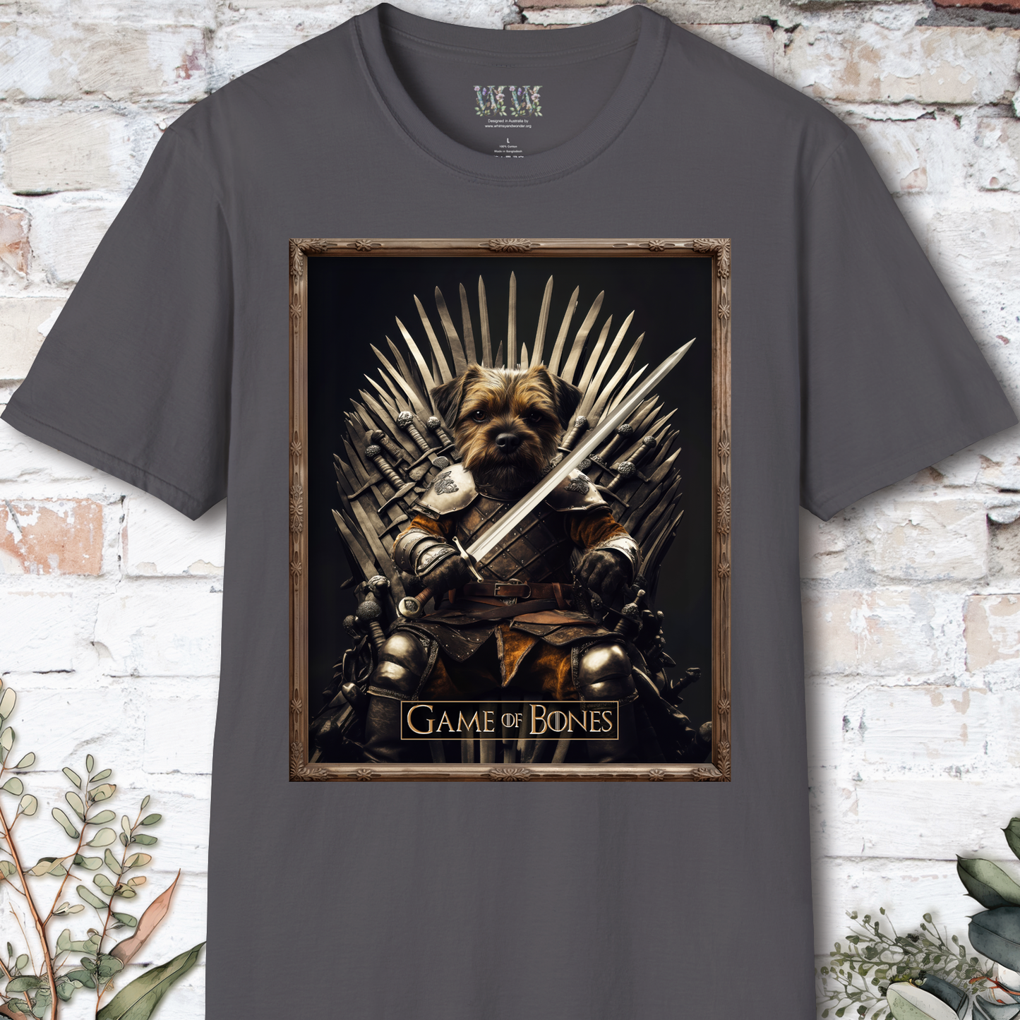 Border Terrier, Game of Bones, Unisex T shirt