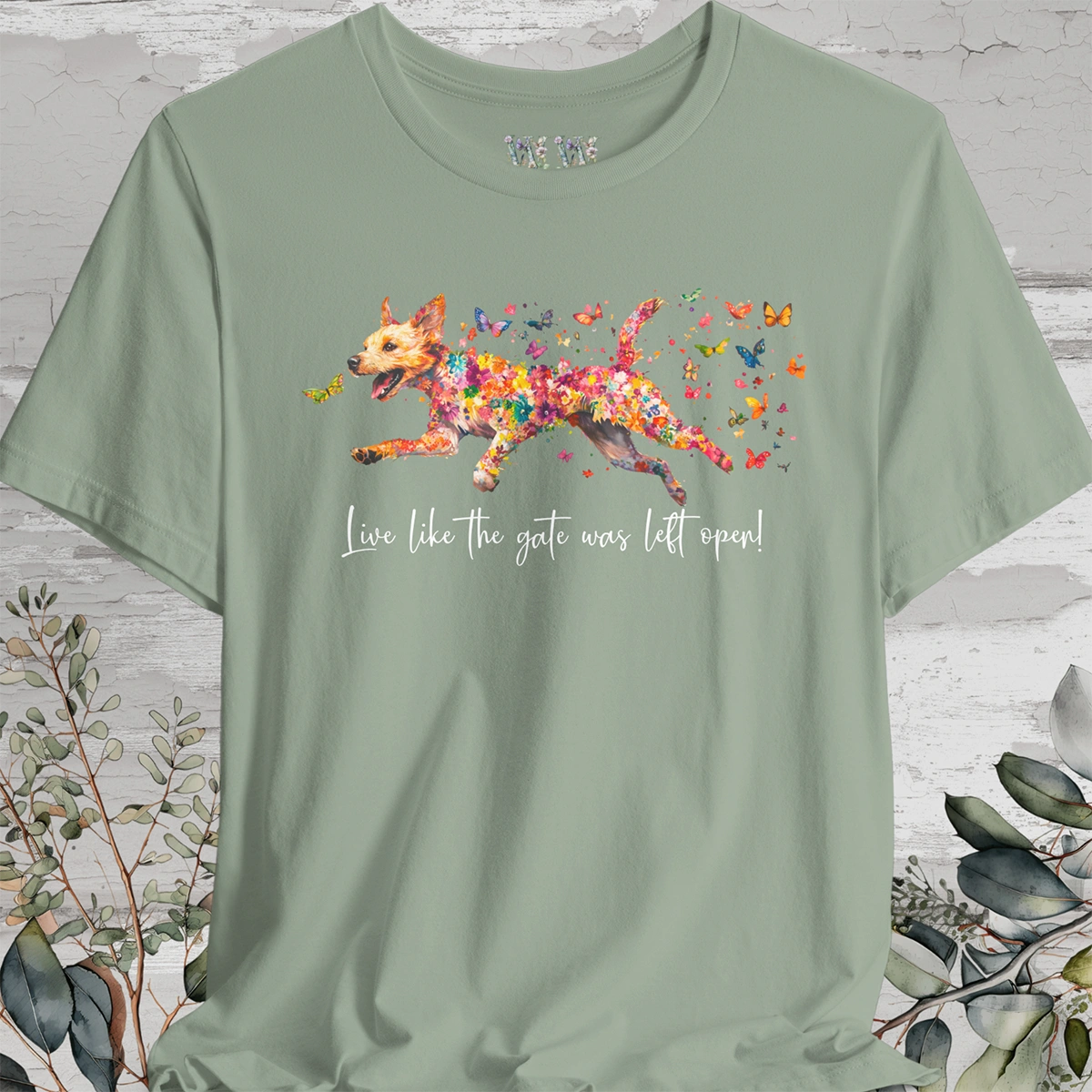 Border Terrier #2 "Live like the gate was left open" Unisex T shirt