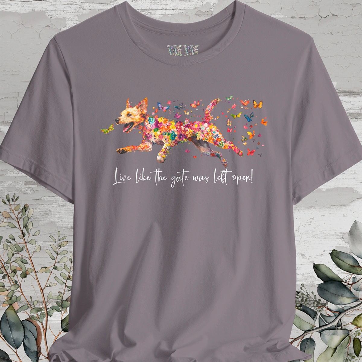 Border Terrier #2 "Live like the gate was left open" Unisex T shirt