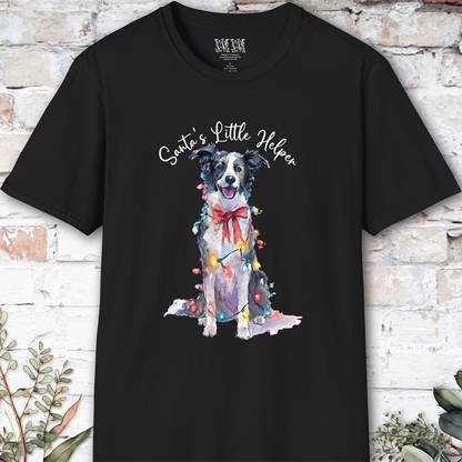 Border Collie #1 Santa's little helper, unisex T shirt