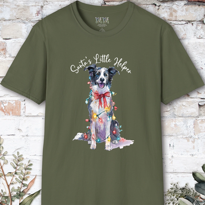 Border Collie #1 Santa's little helper, unisex T shirt