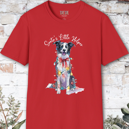 Border Collie #1 Santa's little helper, unisex T shirt